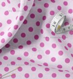 Lavender & Pink Romantic Floral & Polka Dot Fabric Set of 2 - Image 3