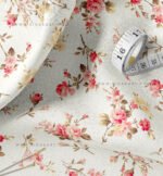 Pink Romantic Floral & Polka Dot Fabric Set of 2 - Image 2