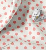 Pink Romantic Floral & Polka Dot Fabric Set of 2 - Image 3